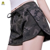 Camo Elastic Waist Woven Shorts with Lining