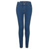 Middle Blue Ladys Skinny Jeans