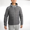 Men's quilted jacket safe refelective hoody coat