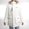 Women's coat quilted padding fake fur parka