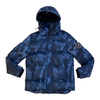 Men's Outdoor Style Full Print Polyester Padded Jacket with Hooded