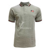 Man’s Casual Slim Fit Short Sleeve Gray Melange Polo T Shirt