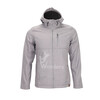 Men’s melange sherpa lined hoodied outdoor softshell jacket
