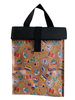 washable kraft paper lunch bag with printed
