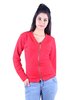 Cotton Pique Womens Zipper