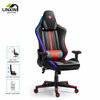 LED Light Rocker RGB Reclining Armrest PC Computer Gamer Ergonomic Swivel Office Gaming Chair