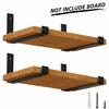 Factory OEM ODM  Heavy-Duty Shelf L Bracket  Industrial Forged Steel Floating shelf bracket