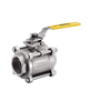 GKV-132L Ball Valve, 3 Piece, Threaded Connection, Full Port