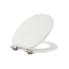 Gray Color Round Toilet Seat With Soft Closing Hinges LGMDHZ-2102