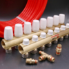 Underfloor heating manifold water collector