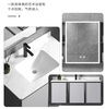 Double door space aluminum shower room bathroom cabinet