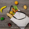 Shopping Bags,Natural Cotton Tote Bags, Lightweight Blank Bulk Cloth bags