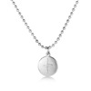Stainless steel ECG couple pendant necklace