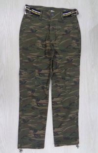 Cotton/Viscose/Elastane, AOP Camo Prrint, Twill, 150-200 gsm, Size- XS-XL