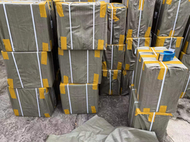 Basketball glasses loaded for shipment