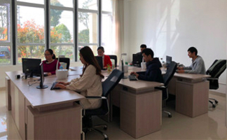 Inside the office