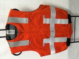 Vest Hi Vis with 2 inch reflective tape front View view