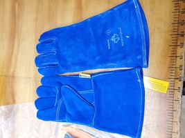 Gloves blue leatherPalm