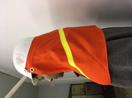 Arc Flash Hi Vis neck guard with velcro attachment
