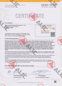 OEKO-TEX Certificate