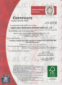 FSC Certificate 1